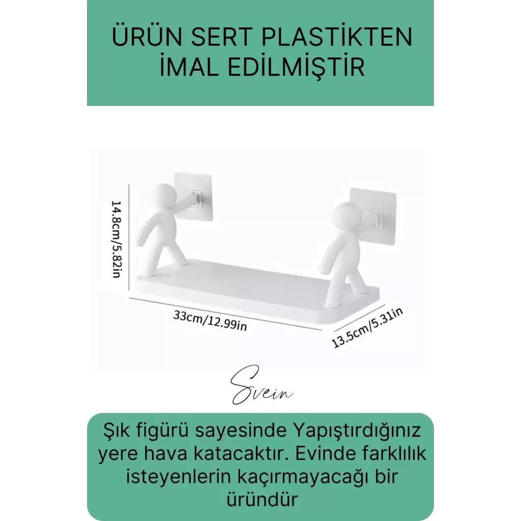 Sevimli İnsan Motifli Banyo Mutfak Ofis Baharat Raf Modern Organizer Düzenleyici Çöp Adam Çok Amaçlı