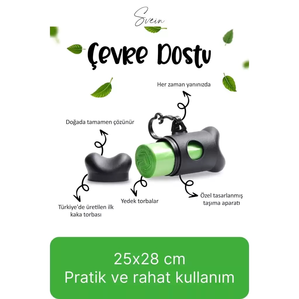 2 Adet Pratik Kutulu Askılı Taşınabilir Kedi Köpek Evcil Hayvan Kaka Dışkı Torbası 20 Poşet Yedek