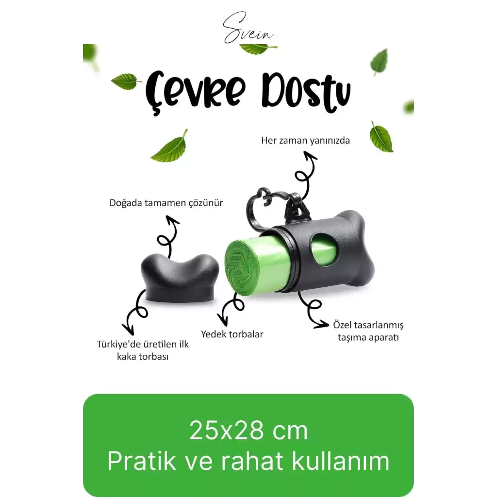 20 Adet Pratik Kutulu Askılı Taşınabilir Kedi Köpek Evcil Hayvan Kaka Dışkı Torbası 20 Poşet Yedek