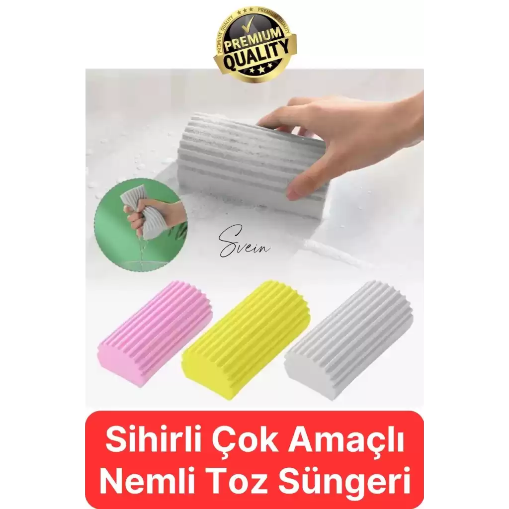 Sihirli Çok Amaçlı Nemli Silgi Toz Süngeri Mutfak Banyo Ev Araba Oto Temizlik Tekrar Kullanılabilir