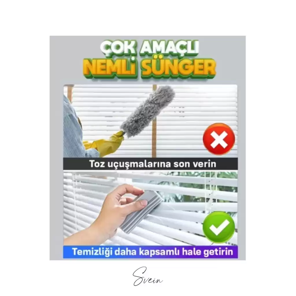 Sihirli Çok Amaçlı Nemli Silgi Toz Süngeri Mutfak Banyo Ev Araba Oto Temizlik Tekrar Kullanılabilir