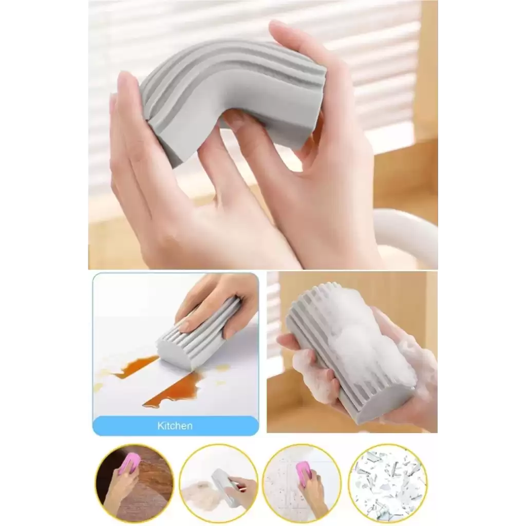 Sihirli Çok Amaçlı Nemli Silgi Toz Süngeri Mutfak Banyo Ev Araba Oto Temizlik Tekrar Kullanılabilir