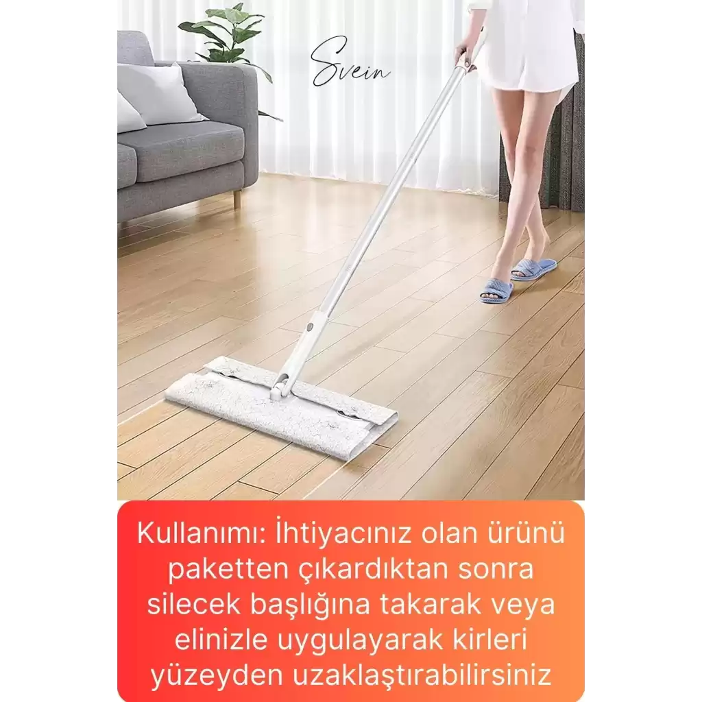 80 Adet Tak Kullan At Islak Mop Yüzey Temizlik Bezi Havlusu İz Bırakmaz Fayans Ahşap Duvar Büyük Boy