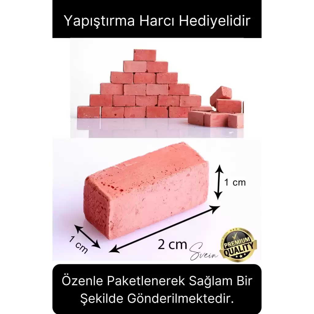 Özel Üretim 1500 Parça Eğitici Öğretici Mini Tuğla İnşaat Maket Ev Kendin Yap Boya Beceri Hobi Seti