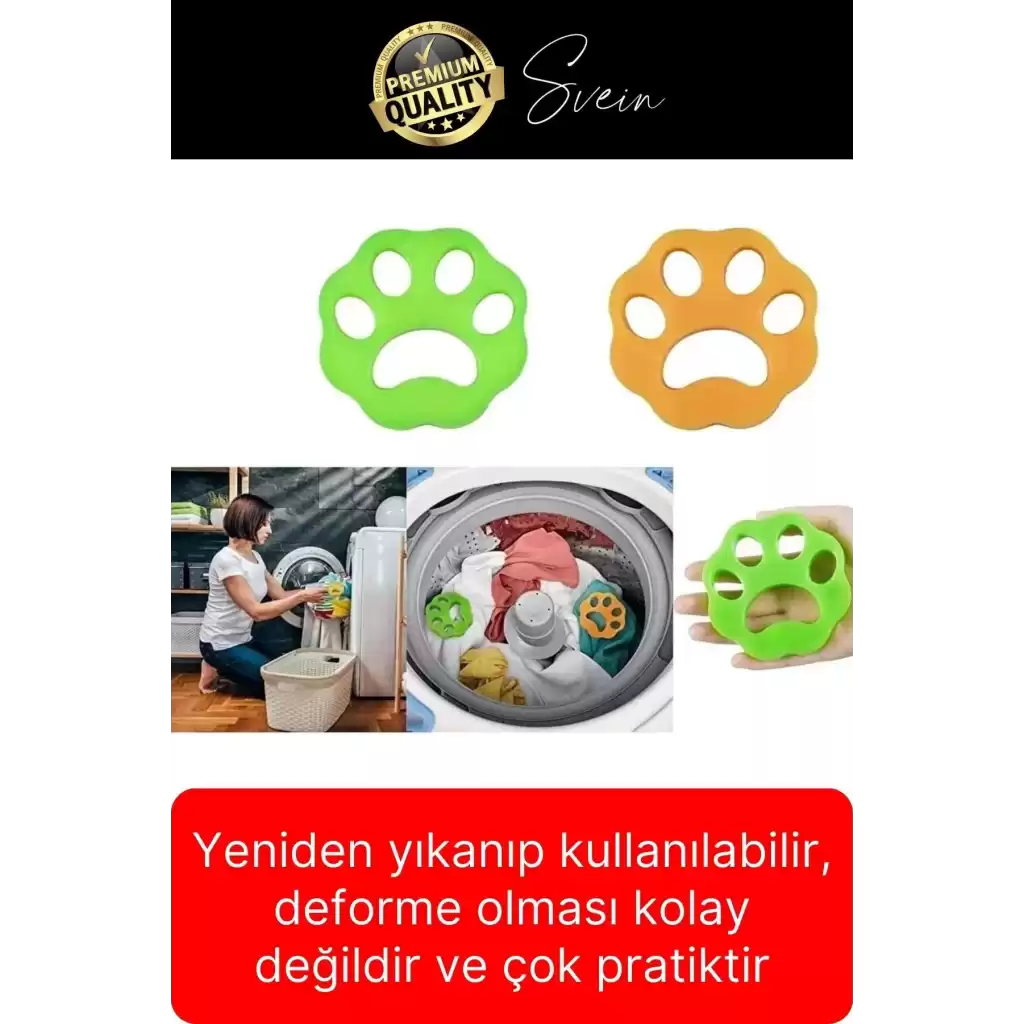 2li Pratik Çok Amaçlı Tüy Toz Kıl Toplayıcı Elbise Temizleme Aparatı Yıkanabilir Çamaşır Makinası