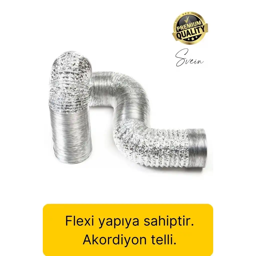 2li Premium Yırtılmaz Yanmaz Ankastre Aspiratör Davlumbaz Havalandırma Borusu Alüminyum Folyo Bant