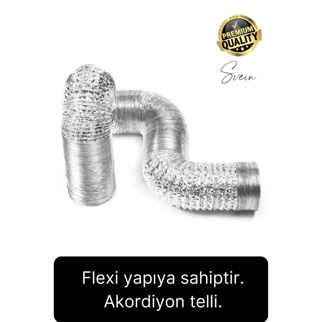 2li Premium Yırtılmaz Kopmaz Ankastre Aspiratör Davlumbaz Havalandırma Borusu Alüminyum Folyo Bant