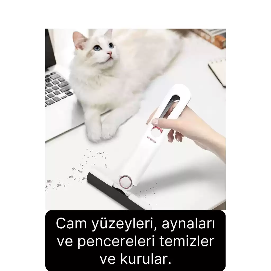 Premium Mini Kelebek Mop Portatif Temizlik Seti Pratik Cam Yüzey Silme Aparatı Taşınabilir Küçük