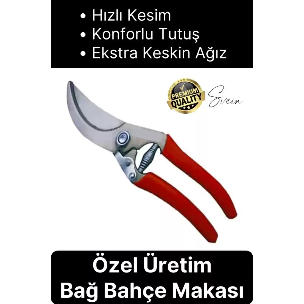 Özel Üretim Premium Bağ Ağaç Budama Makası Üzüm Bahçe Çiçek Gül Bitki Narenciye Eğri Dal Kesme Aleti