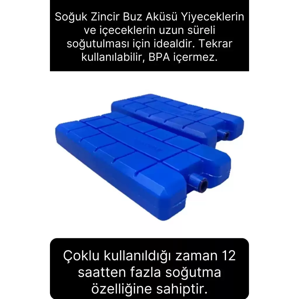5 Adet Buz Aküsü 12 Saat Termal Soğutma Kamp Piknik Seyahat Yiyecek İçecek Çanta Soğuk Kutusu