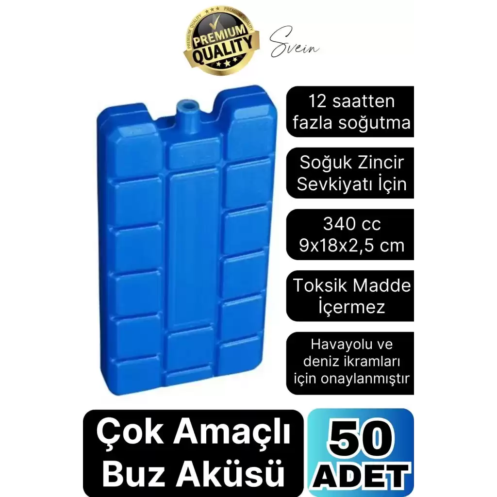 50 Adet Buz Aküsü 12 Saat Termal Soğutma Kamp Piknik Seyahat Yiyecek İçecek Çanta Soğuk Kutusu