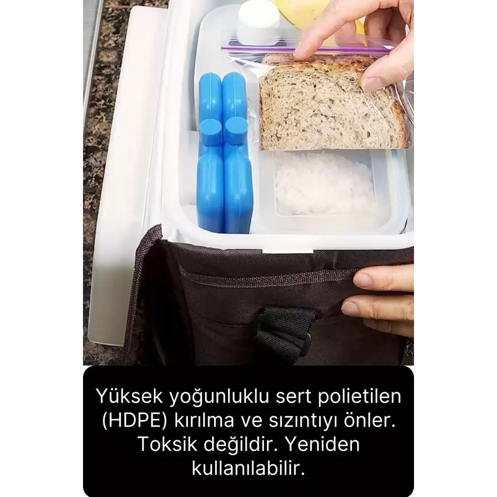 40 Adet Buz Aküsü 12 Saat Termal Soğutma Kamp Piknik Seyahat Yiyecek İçecek Çanta Soğuk Kutusu