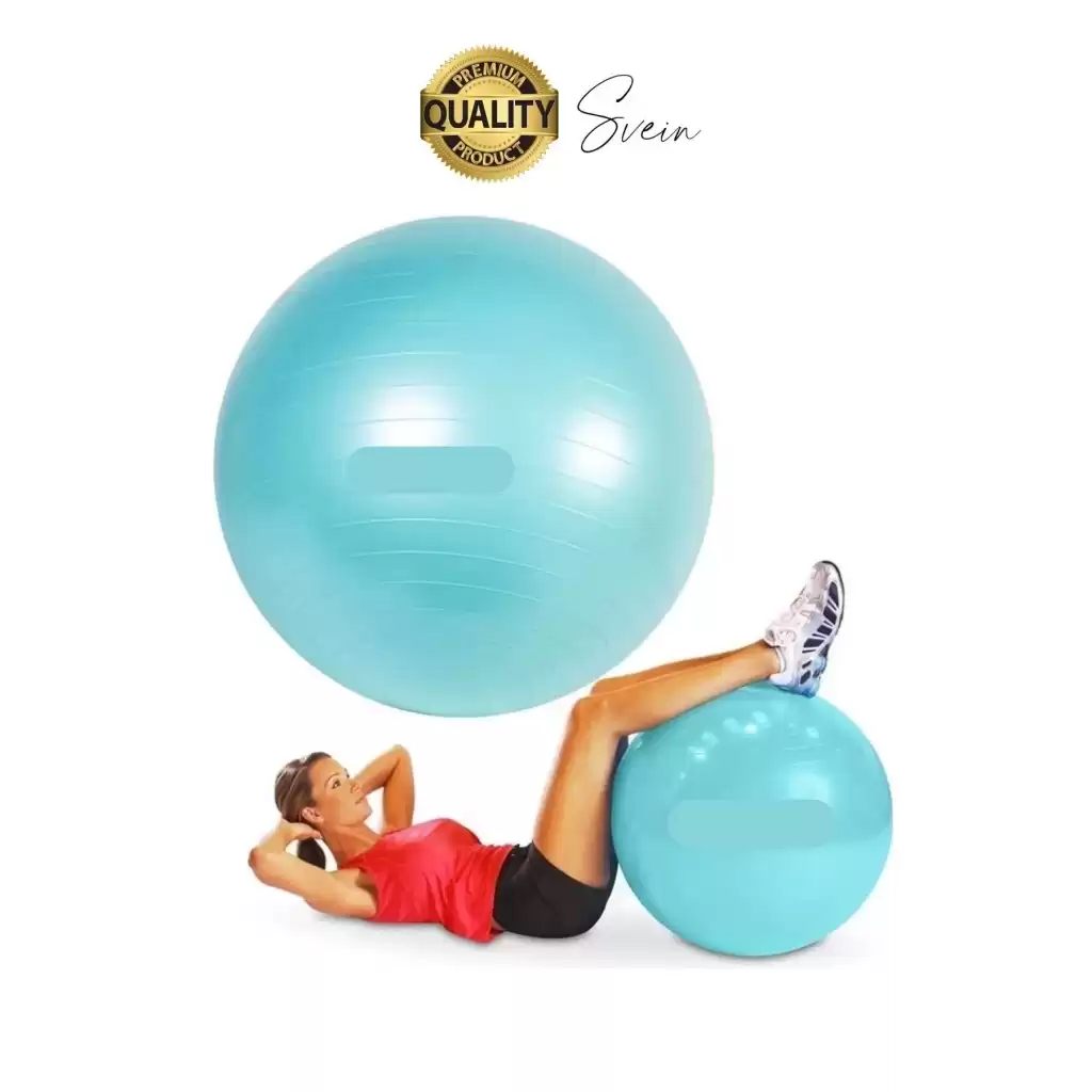 75 cm Yoga Pilates Topu ve Şişirme Pompası Hediye Denge Egzersiz Aerobik Jimnastik Reformer Spor Set