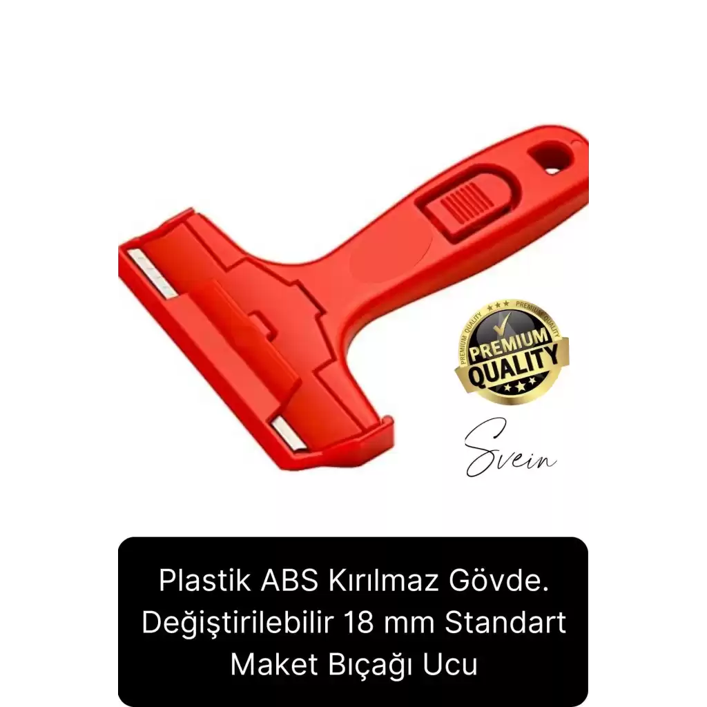 Premium Profesyonel Leke Macun Silikon Cam Derz Yapışkan Boya Sıva Kireç Etiket Sökücü Kazıma Bıçağı