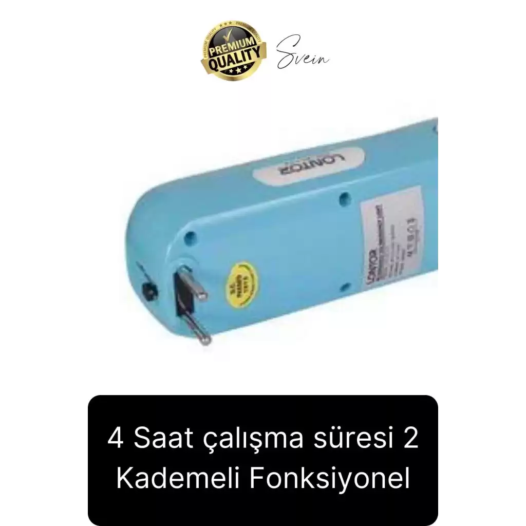 Premium Şarjlı 16 SMD Ledli 2 Kademeli Işıldak El Feneri Yüksek Aydınlatma Fonksiyonel Kamp Piknik