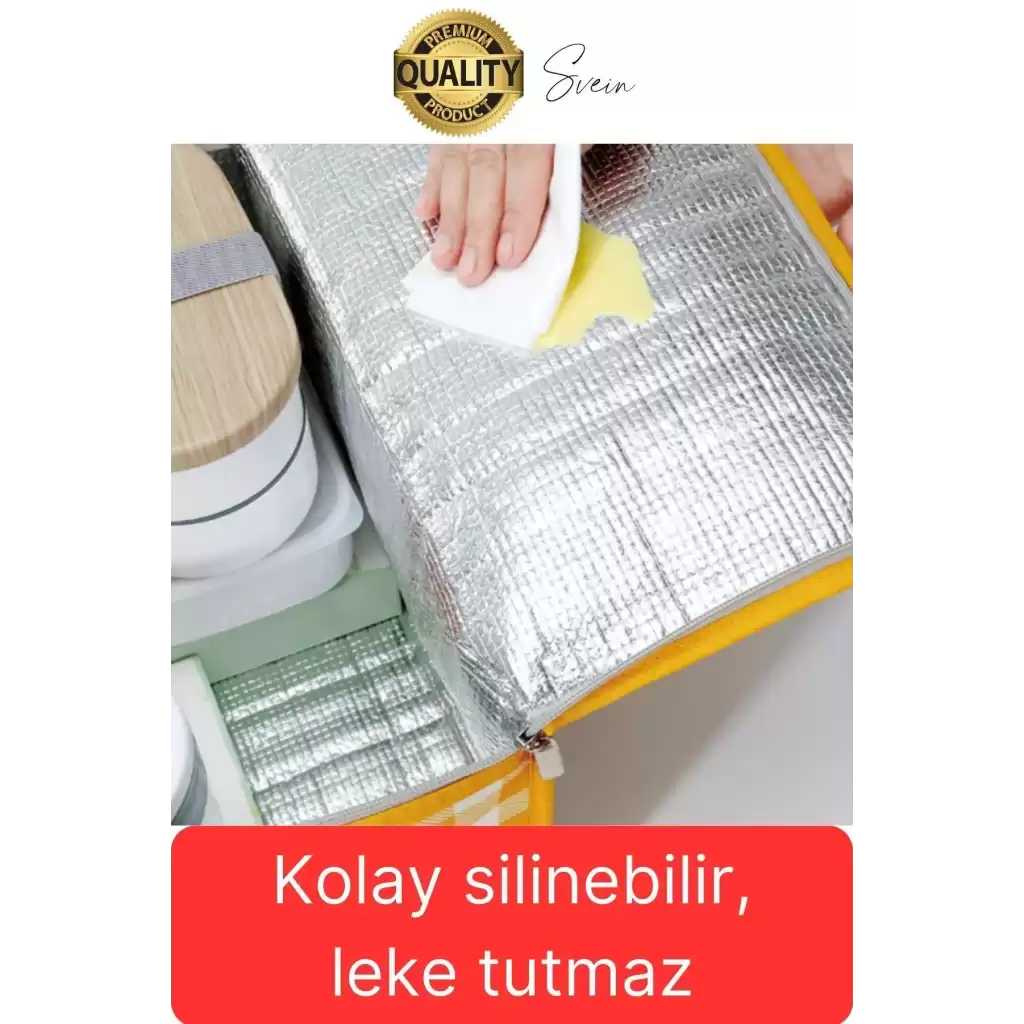 Premium Soğuk Sıcak Termal Piknik Kamp Çantası Yemek Taşıma Yalıtımlı Piknik Termos Buz Aküsü Hediye