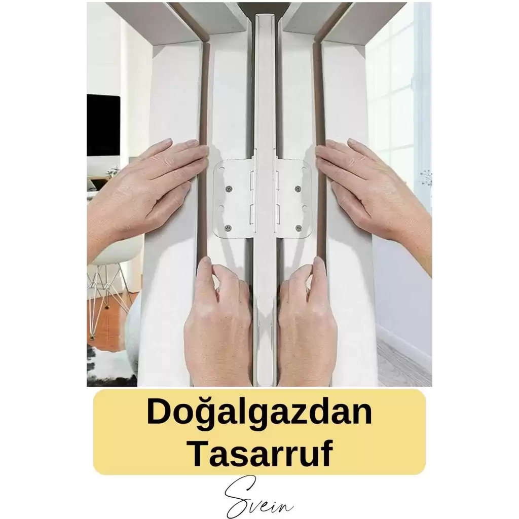 Premium Kapı Pencere Soğuk Toz Sızdırmaz İzolasyon Fitili Kendinden Yapışkanlı Isı Yalıtım 2x5=10 mt