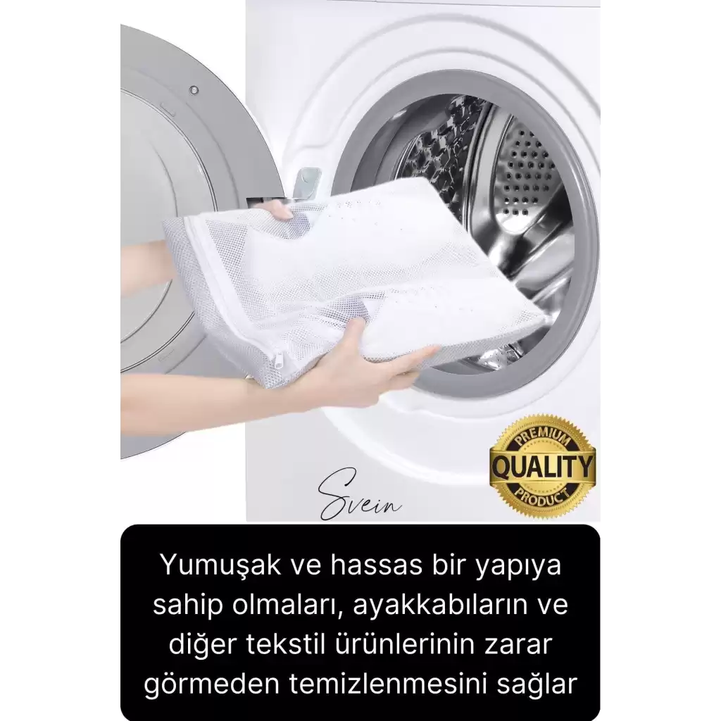 Premium Fermuarlı Ayakkabı Yıkama Filesi Sandalet Terlik Çamaşır Çorap Torbası Yırtılmaz Dayanıklı