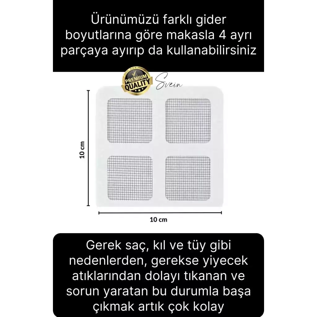 10 Adet Kullan At Yapışkanlı Banyo Duş Gider Süzgeci Saç Küvet Drenajı Tahliye Kapağı Tıkanıklık