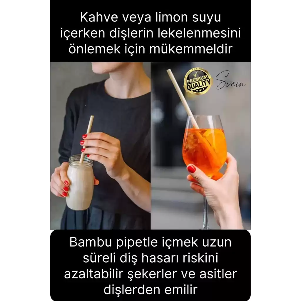 Özel Üretim Bambu 20 Adet Doğal Sağlıklı Yeniden Kullanılabilir Yıkanabilir Çevre Dostu Pipet Kamış