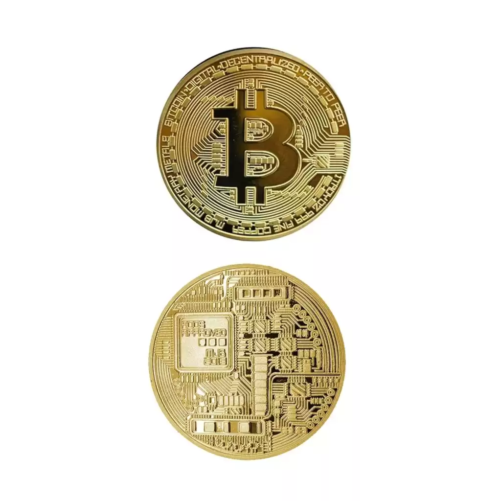 3 Adet Özel Seri Premium Bitcoin Madeni Para Kutulu Hediyelik Metal Hatıra Koleksiyon Kripto Coin