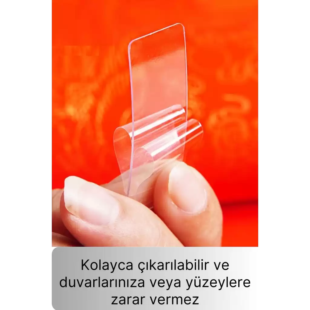 Kutulu Mini Çift Taraflı Bant Seti 60 Parça İz Bırakmaz Güçlü Şeffaf Yapıştırıcı Montaj Bandı