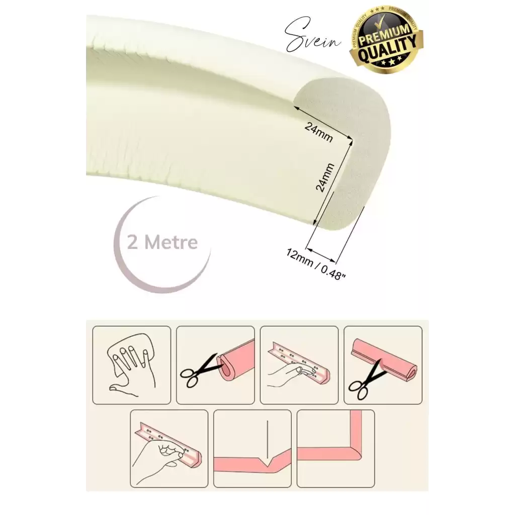 Şerit Masa Kenar Köşe Koruyucu Kauçuk Çocuk Çarpma Darbe Önleyici Tampon Yumuşak Sehpa Masa 2 Metre
