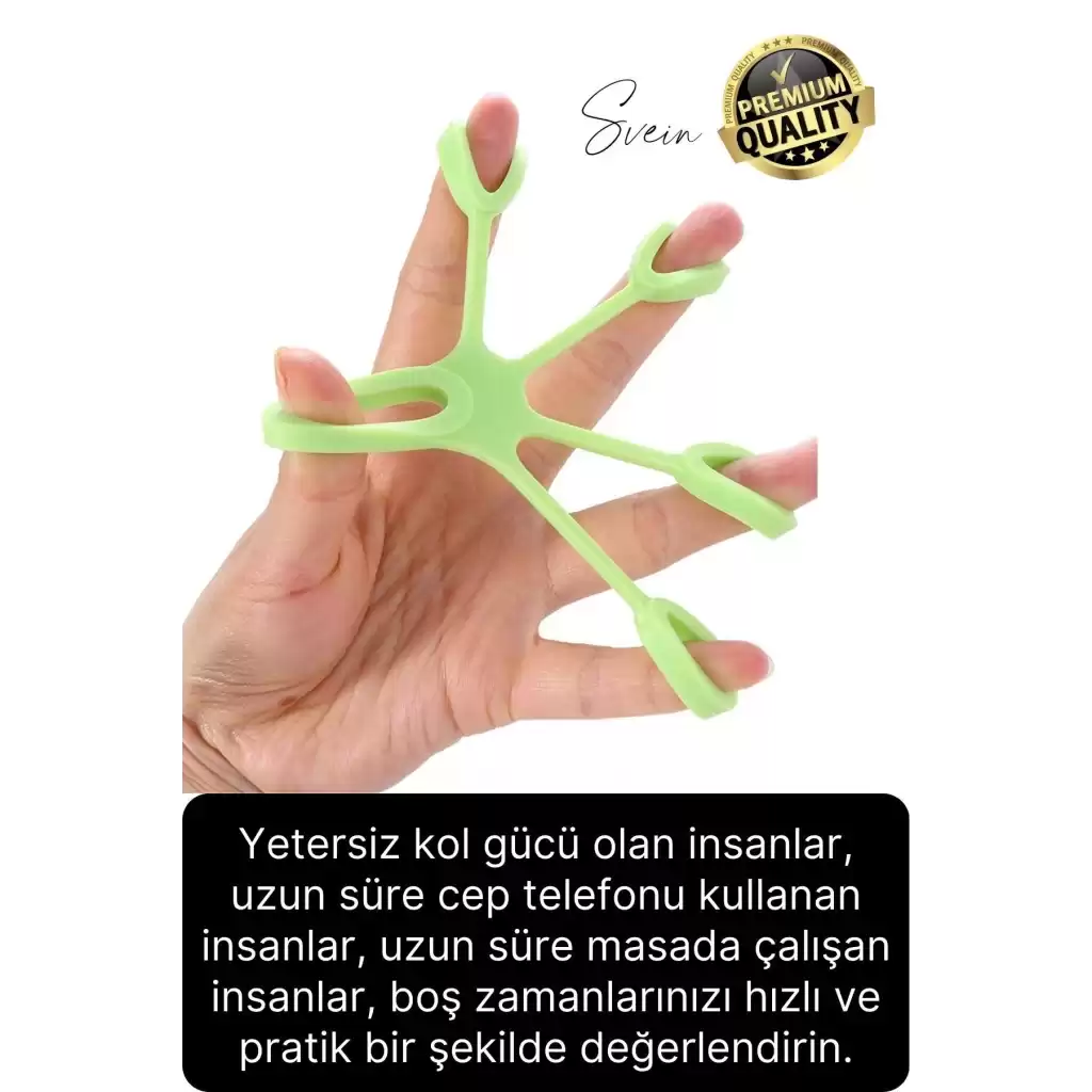 Silikon El Parmak ve Bilek Kas Kol Güçlendirici Orta Seviye Direnç Lastiği Örümcek Spor Egzersiz