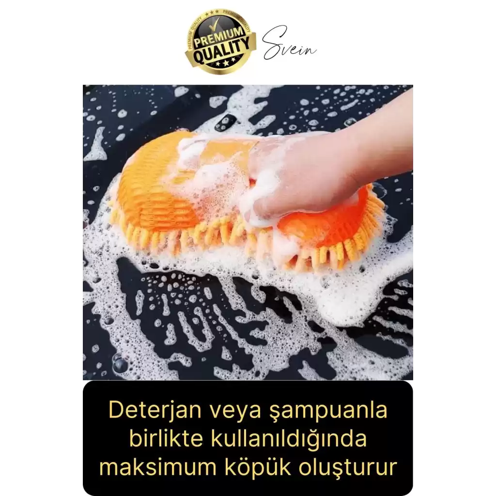 Premium Araba Yıkama Eldiveni Mikrofiber Hassas Kurulama Cila Çok Amaçlı Oto Çizmez İç Dış Köpürtme