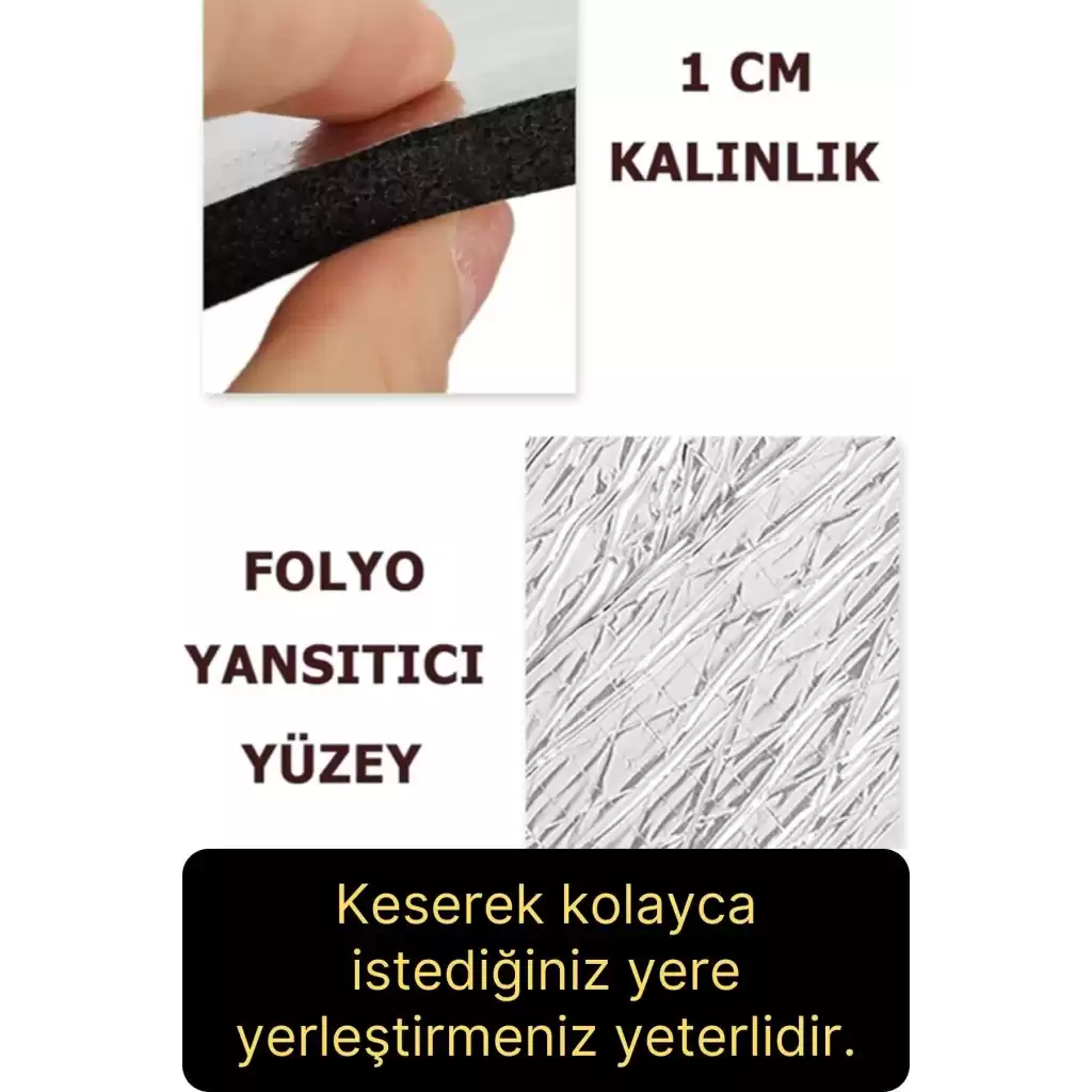 10 Adet Petek Arkası 1 Cm Isı Yalıtım Levhası Radyatör Izolasyon Kalorifer Ev Ofis Tasarruf Arkalığı