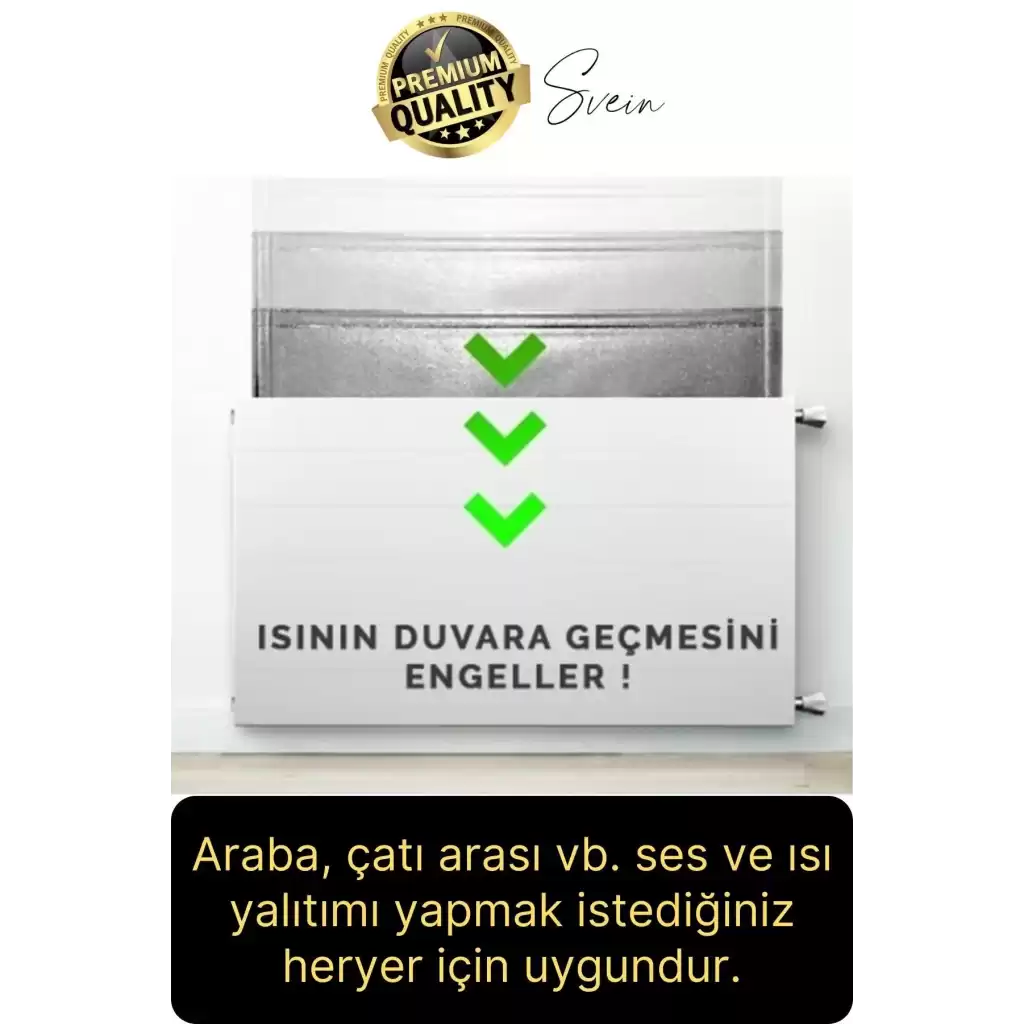 20 Adet Petek Arkası 1 Cm Isı Yalıtım Levhası Radyatör Izolasyon Kalorifer Ev Ofis Tasarruf Arkalığı