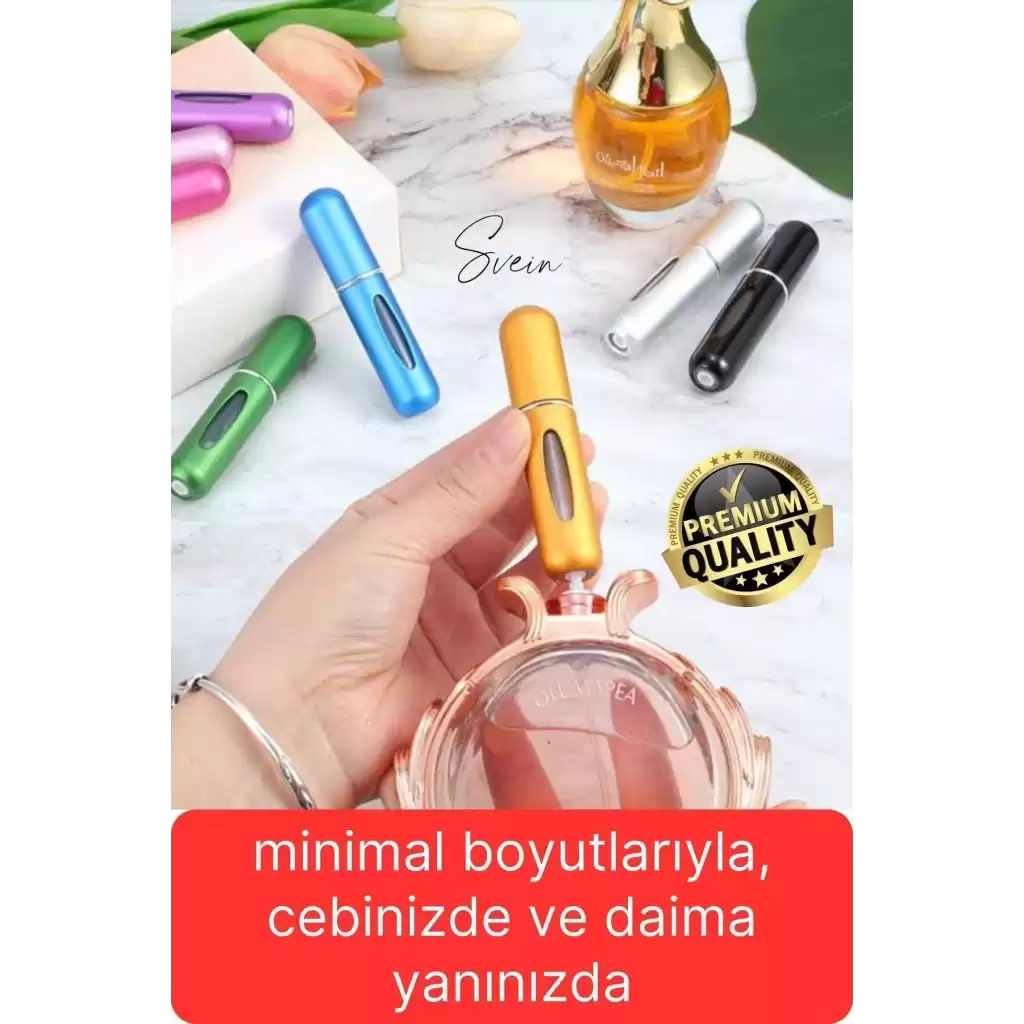 3 Adet Doldurulabilir Mini Cep Parfüm Şişesi Seyahat Yolculuk Sprey Kolonya Koku İçin Taşınabilir