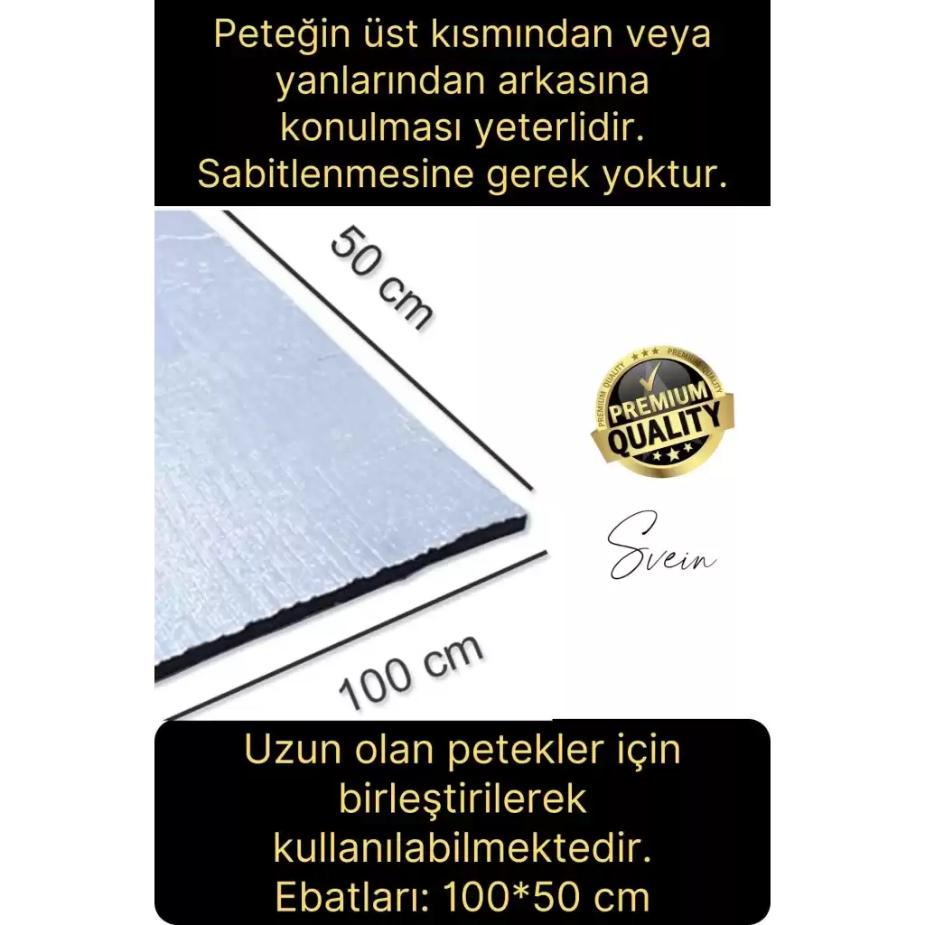 3 Adet Petek Arkası 1 Cm Isı Yalıtım Levhası Radyatör Izolasyon Kalorifer Ev Ofis Tasarruf Arkalığı