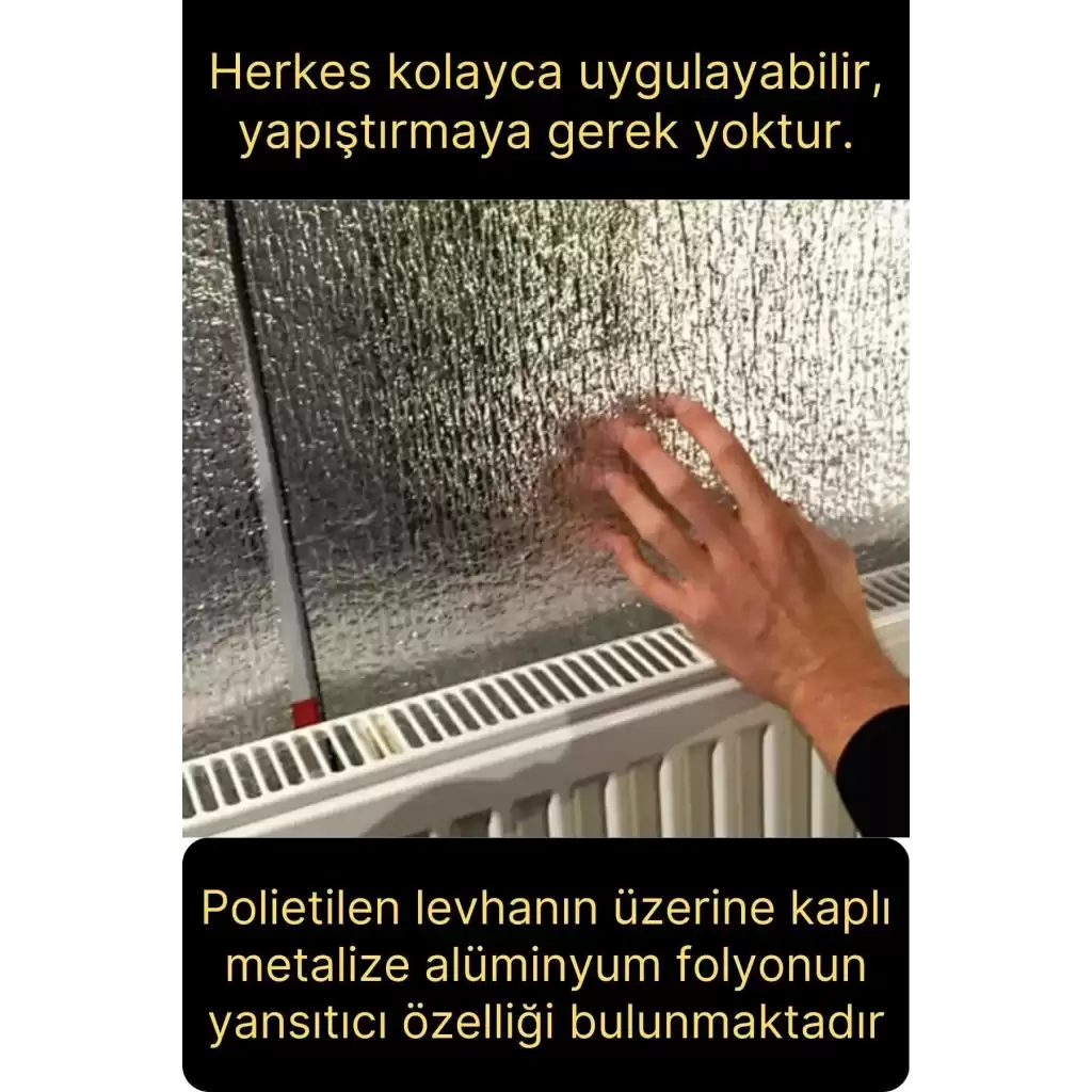 1 Adet Petek Arkası 1 Cm Isı Yalıtım Levhası Radyatör İzolasyon Kalorifer Ev Ofis Tasarruf Arkalığı