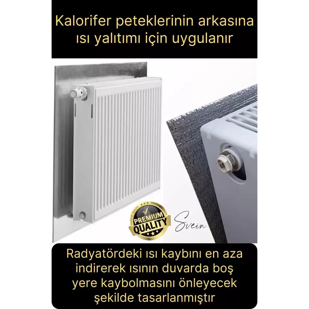 1 Adet Petek Arkası 1 Cm Isı Yalıtım Levhası Radyatör İzolasyon Kalorifer Ev Ofis Tasarruf Arkalığı
