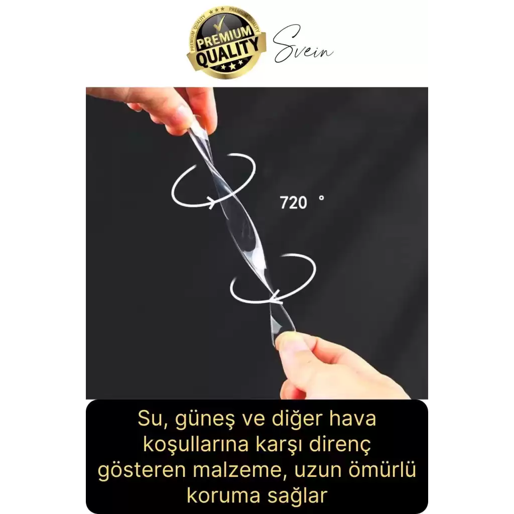 Güçlü Kalın Silikon Oto Darbe Çizik Koruyucu Şeffaf Kendiliğinden Yapışkanlı Bant Kapı Kolu Sürtme