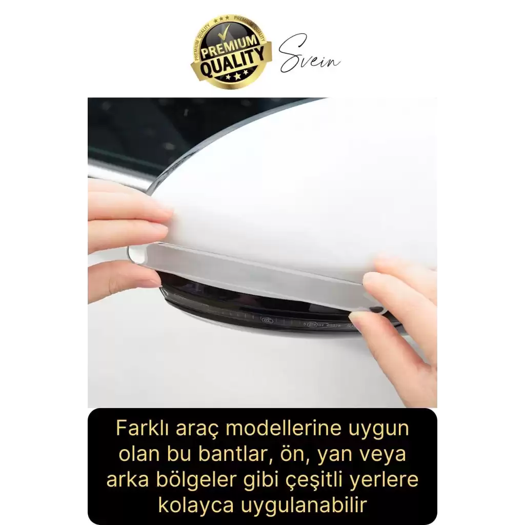 Güçlü Kalın Silikon Oto Darbe Çizik Koruyucu Şeffaf Kendiliğinden Yapışkanlı Bant Kapı Kolu Sürtme