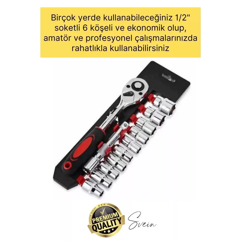 Premium 12 Parça Lokma Anahtar Takımı Cırcırlı Seti Standlı Otomatik Ayarlı Kilitli Mandallı Somun
