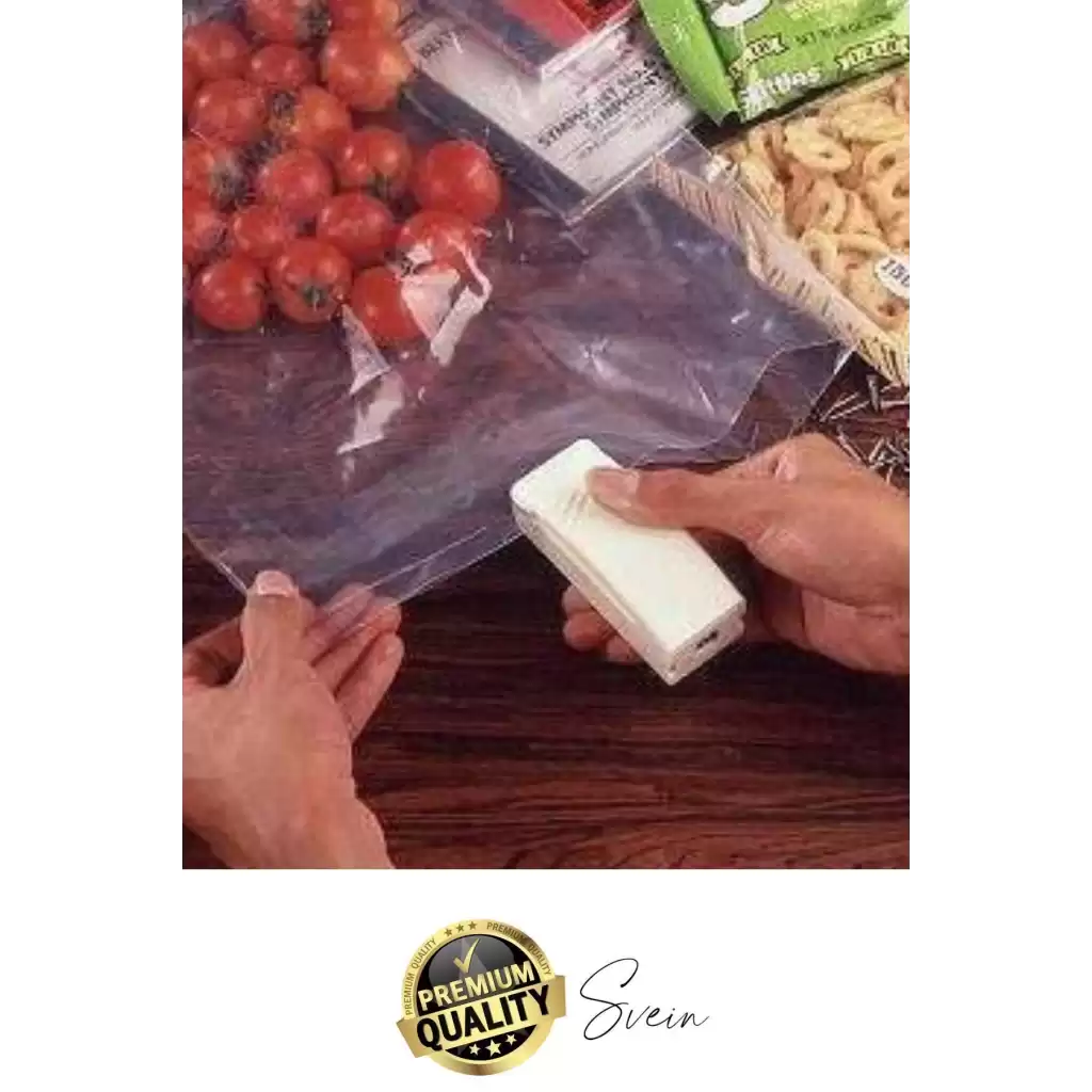 Plastik Poşet Kapatıcı Mühürlü Gıda Sızdırmaz Ambalaj Makinesi Atıştırmalık Paketlik Klipsli Saklama