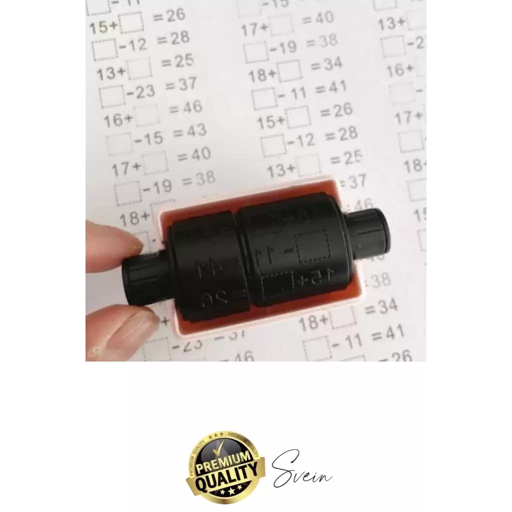 Eğitici Matematik Soru Silindiri Ekleme Toplama Çıkarma Kaydırma Mühür İlkokul Çocuk Alıştırma Kaşe