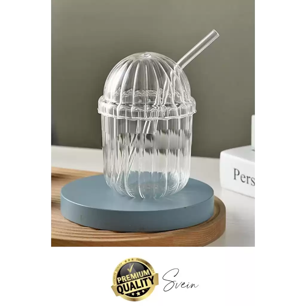 4lü Kapaklı Cam Pipetli Kristal Sert Mika Bardak Limonata Çay Kahvaltı Kupa Kahve Fincan Pinterest