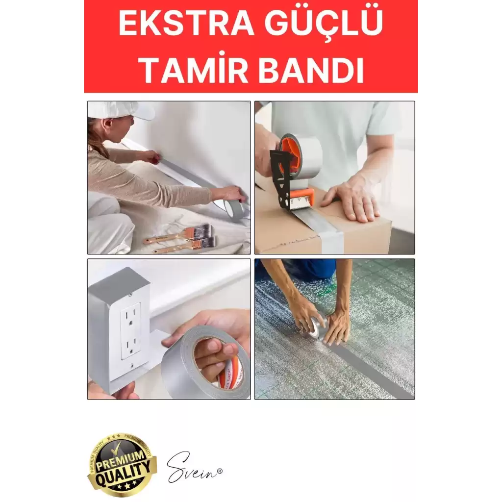 2 Adet 10 Mt Gri Lifli Tamir Takviye Onarım Bandı Su Geçirmez Sızdırmaz Kuvvetli Dayanıklı Çatlak