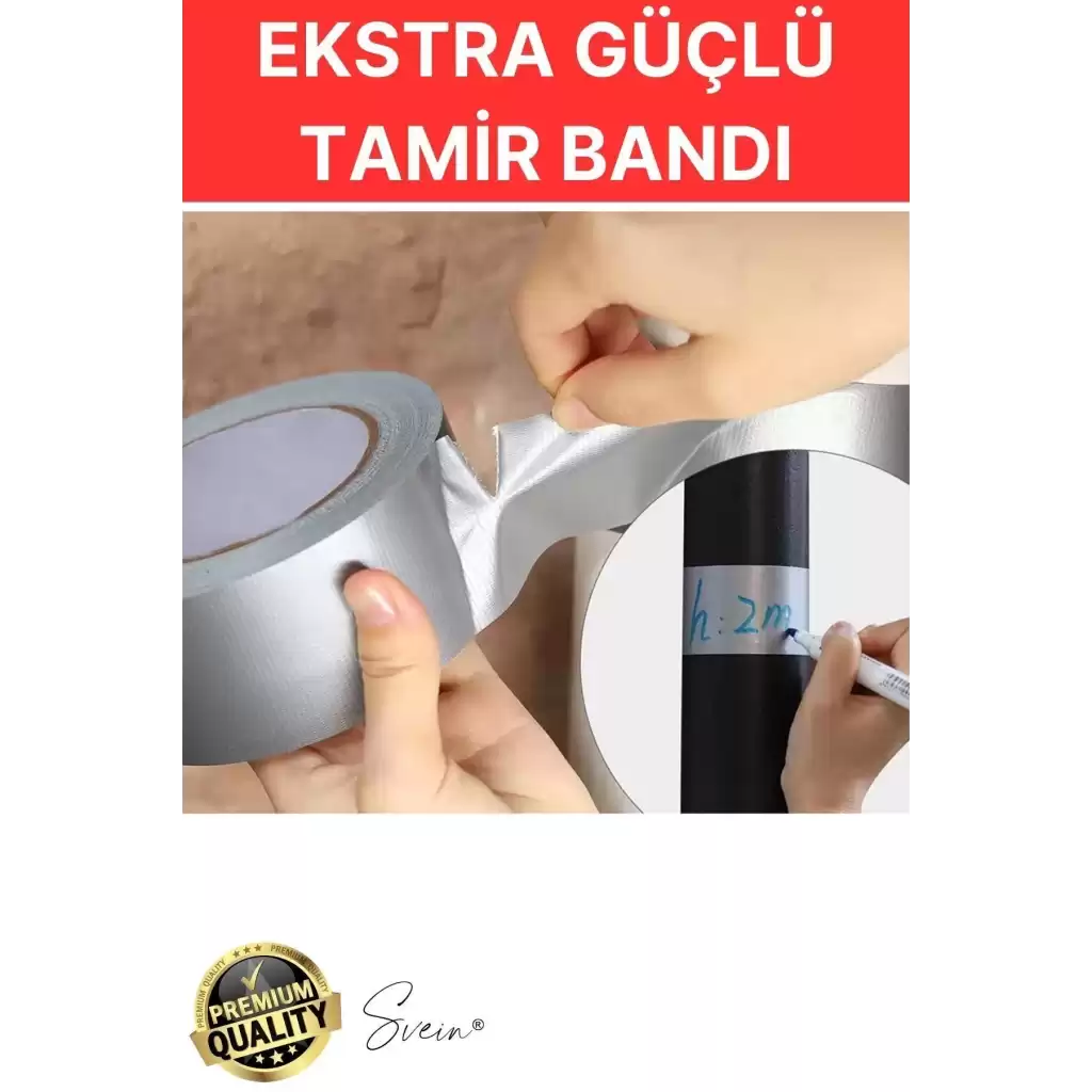 4 Adet 10 Mt Gri Lifli Tamir Takviye Onarım Bandı Su Geçirmez Sızdırmaz Kuvvetli Dayanıklı Çatlak
