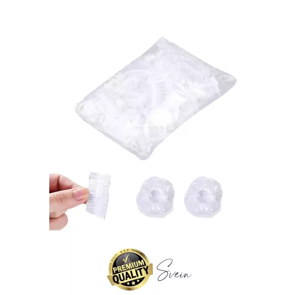 Pratik Su Geçirmez Çocuk Yetişkin Koruyucu Dayanıklı Esnek Şeffaf Uyumlu Lastikli Kulak Bonesi