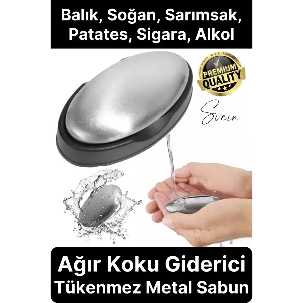 Paslanmaz Çelik Sabun Ellerden Güçlü Kötü Soğan Sarımsak Koku Giderici Temizleyici Mutfak Aletleri