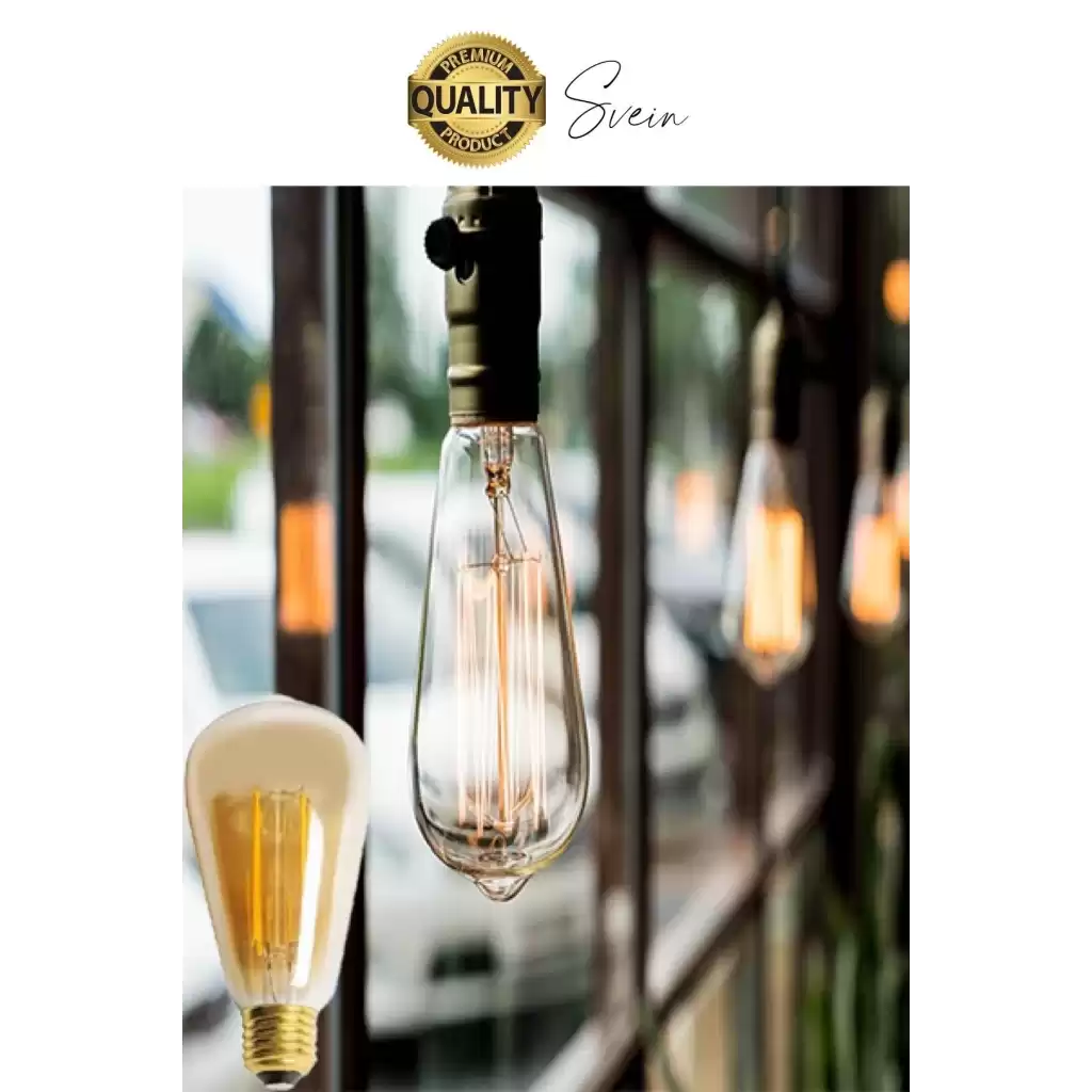 Vintage Spiral Filament Blubs Rustik Retro Akkor LED Ampul Yüksek Işıklandırma Lamba Gün Işığı E27