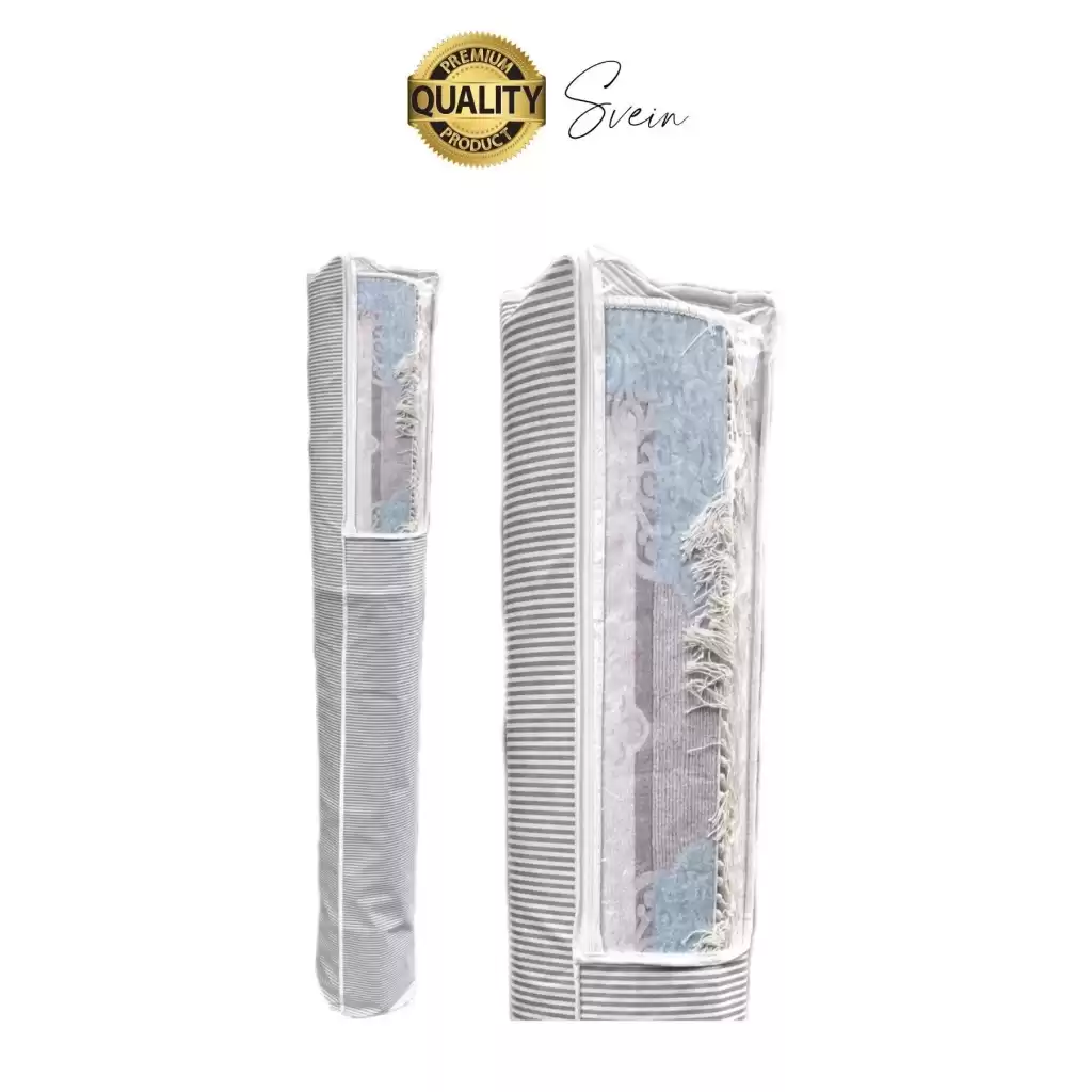 Halı Kılıfı Poşeti Çuvalı Kabı PVC Pencereli Hurcu Hunç Çizgili Model Saklama Organizeri 4 M2