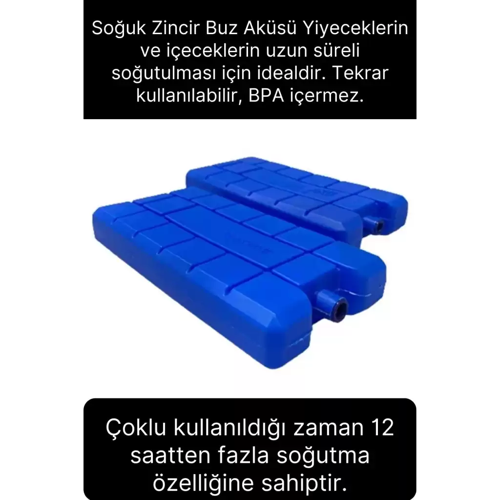 10 Adet Buz Aküsü 12 Saat Termal Soğutma Kamp Piknik Seyahat Yiyecek İçecek Çanta Soğuk Kutusu