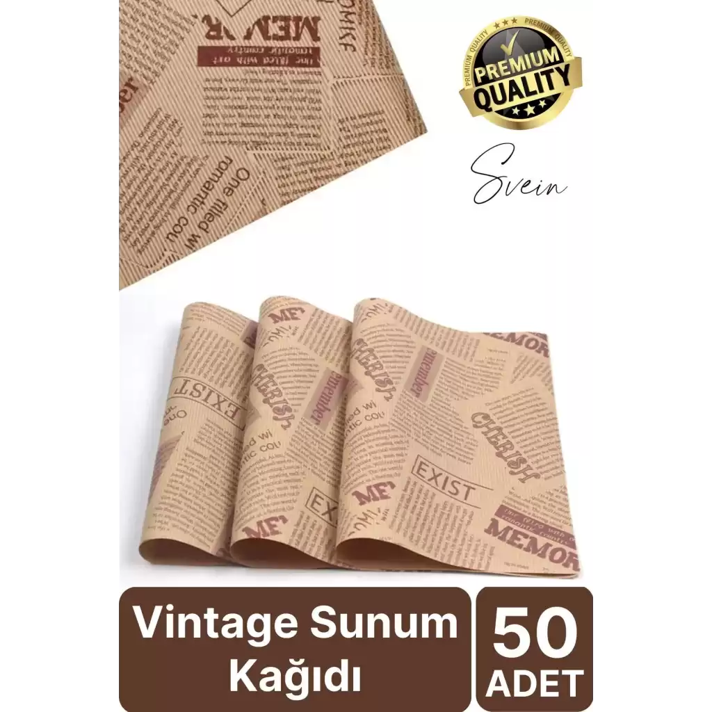 50 Adet Özel Üretim Desenli Sunum Kağıdı Gazete Pinterest Fenomen Dekorasyon Masa Tabak Altlığı