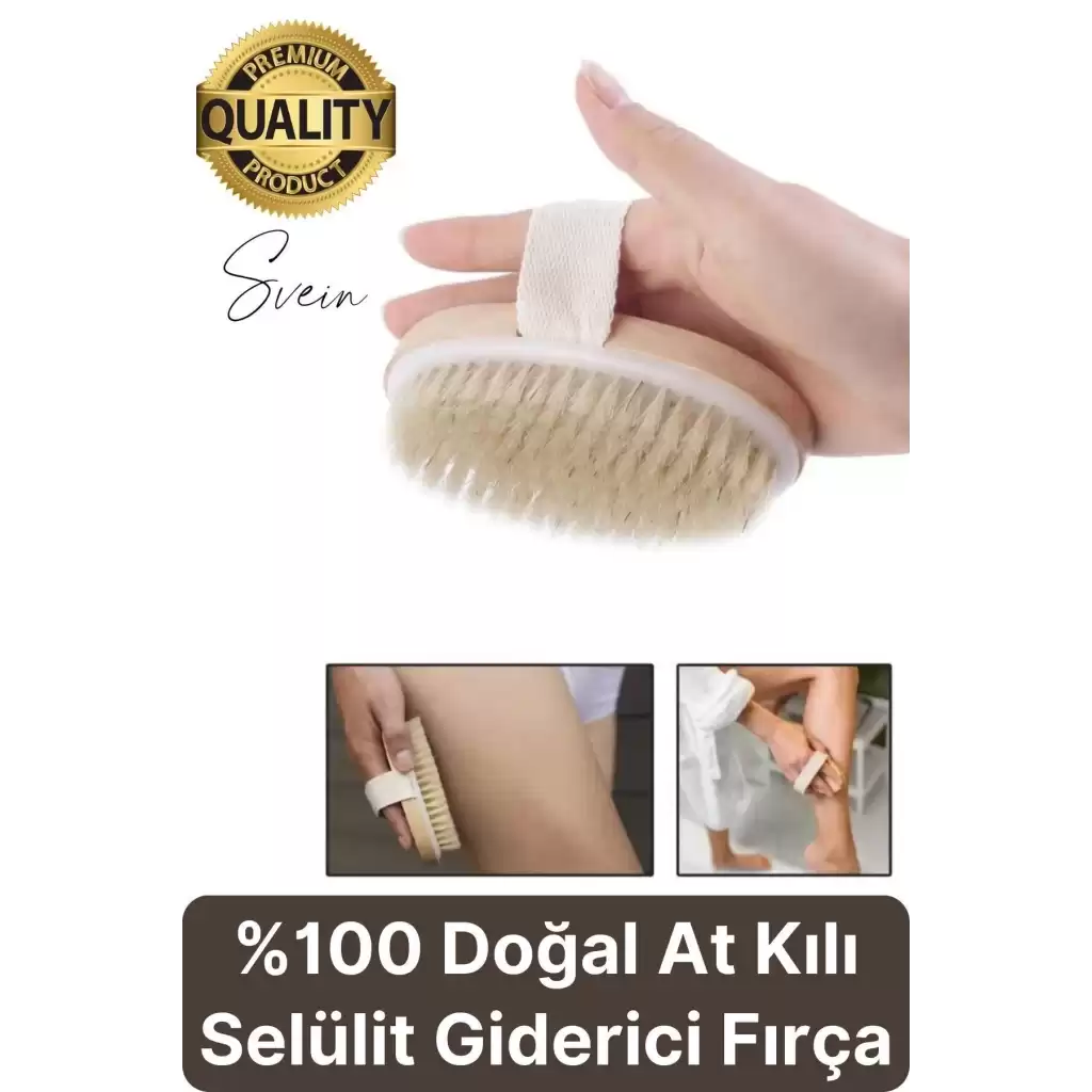 %100 Doğal At Kılı Çatlak Karşıtı Banyo Peeling Fırçası Kese Ölü Deriden Arındırır
